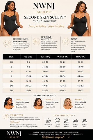 NWNJ SCULPT™ SECOND SKIN SCULPT™ THONG BODYSUIT