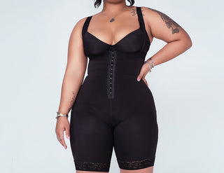 Knee Length Girdle W/ Removable Straps
